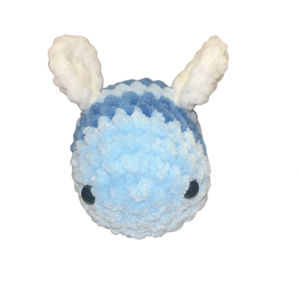 Blue Crochet Bumblebee